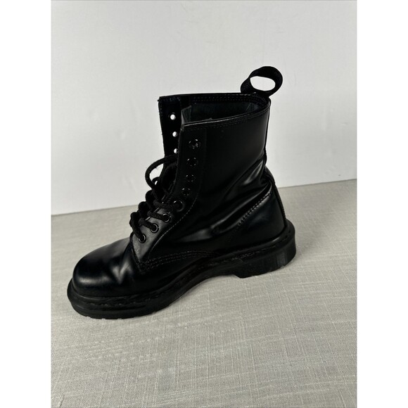 Amputee Shoe RIGHT BOOT Dr. Martens 1460 Mono Black‎ SZ 6 US Men/ 7 US Women - Picture 4 of 13